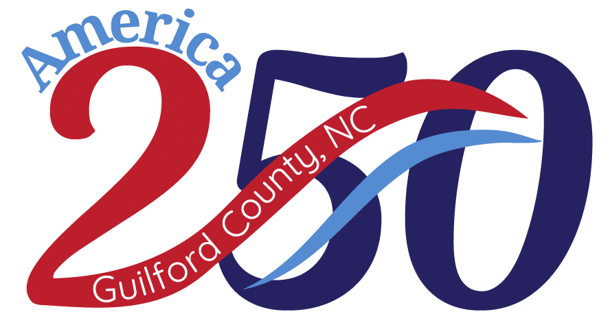 Case Study: America250 Guilford 2 Custom Guilford County logo